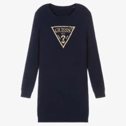Guess Teen Girls Blue Sweater Dress