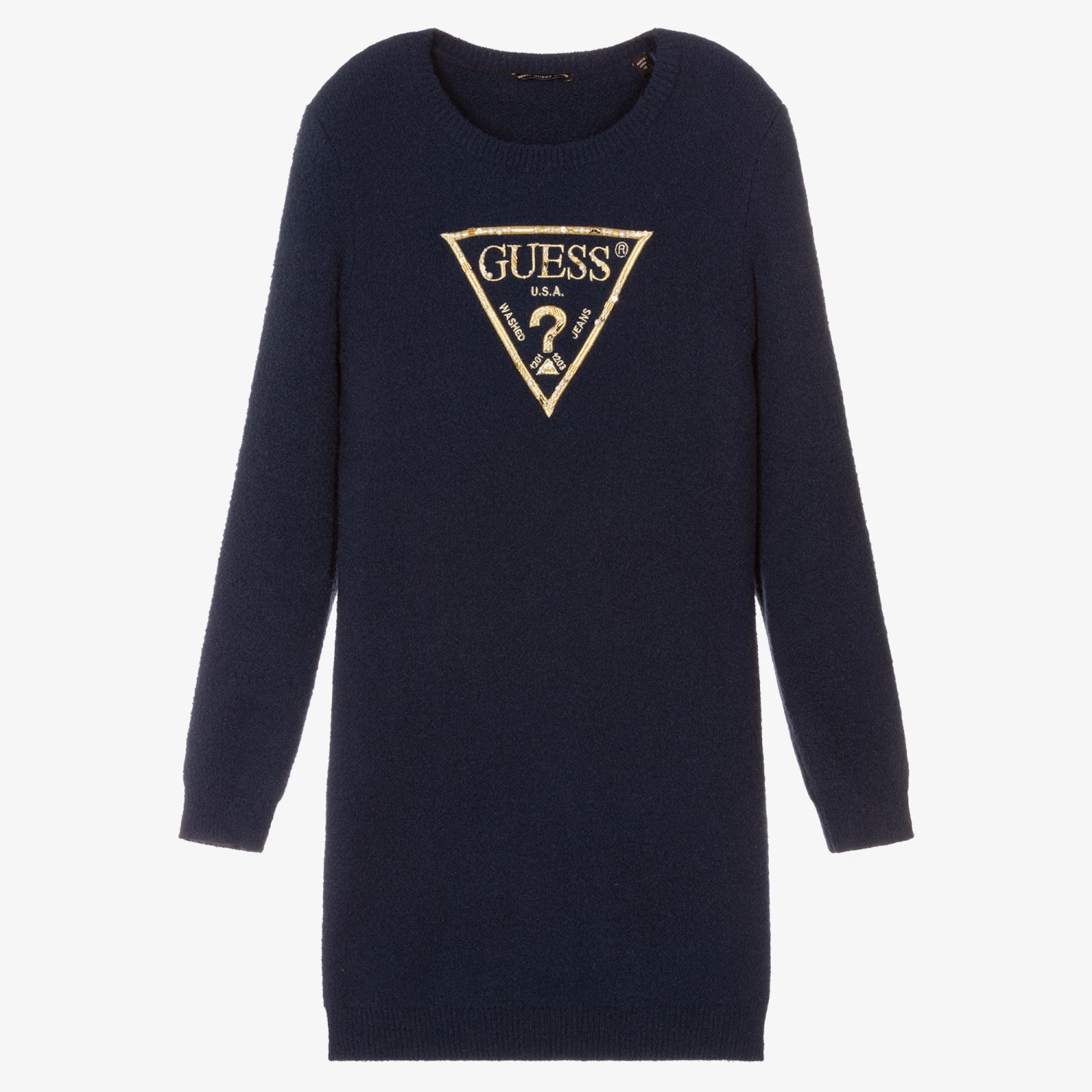 Guess Teen Girls Blue Sweater Dress 3 Guess Teen Girls Blue Sweater Dress