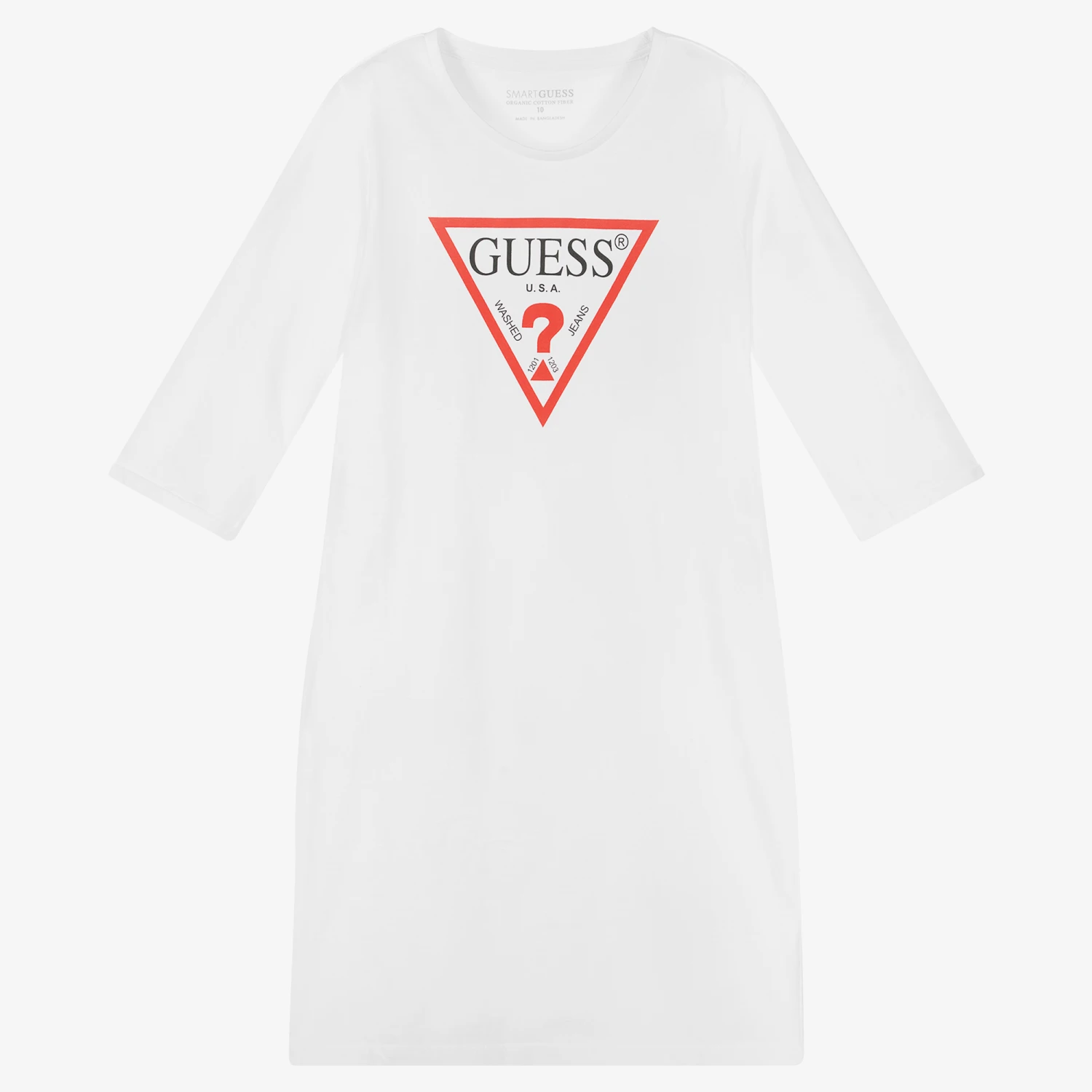 Guess Teen Girls White Cotton Dress 3 Guess Teen Girls White Cotton Dress
