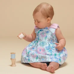 Hucklebones London Baby Girls Blue Floral Jacquard Dress -Deals Mirth Garb Store hucklebones london baby girls blue floral jacquard dress 493887 ce3a0438fc29b6e421d56cc586ef05e13d838dd6 outfit