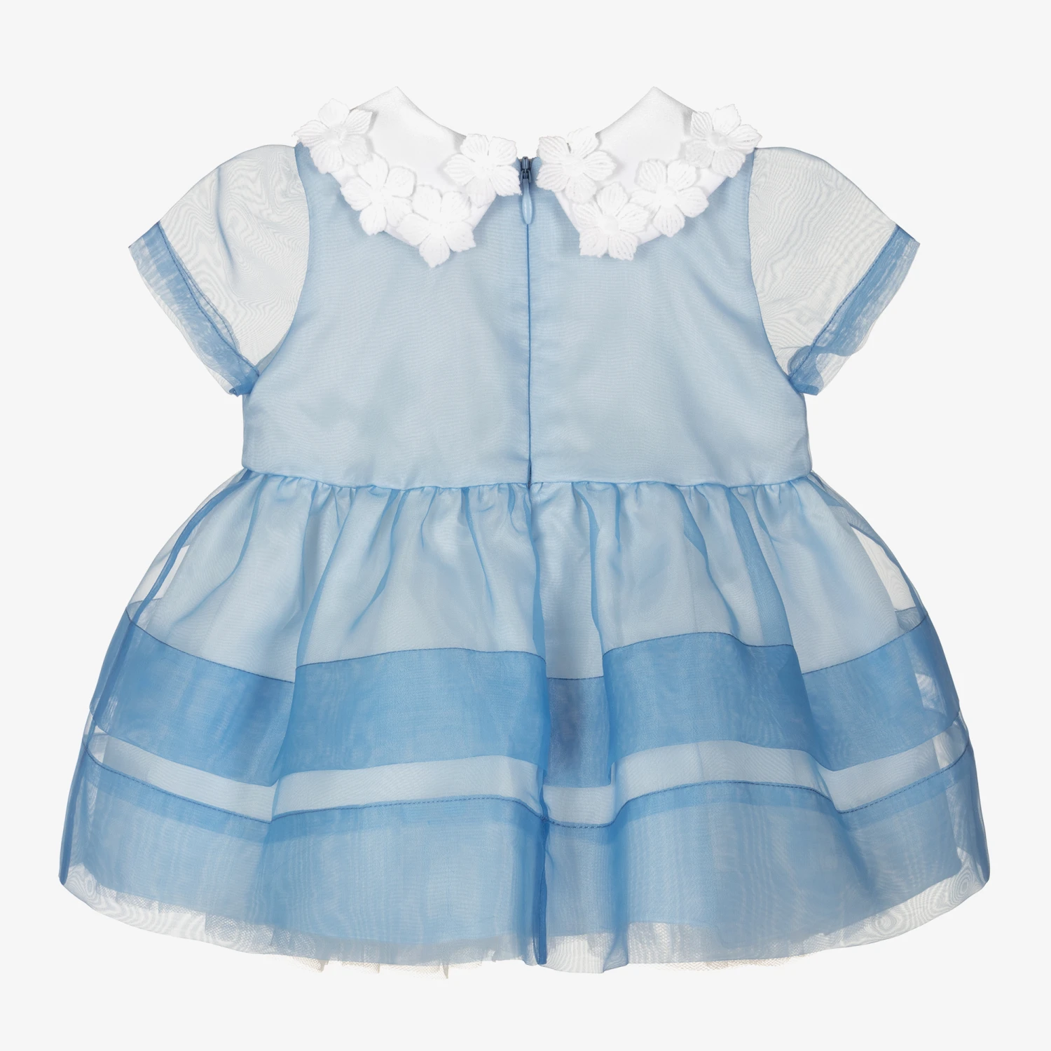 Hucklebones London Blue Organza Baby Dress Set 4 Hucklebones London Blue Organza Baby Dress Set - Image 2