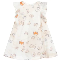 Hucklebones London Ivory Floral Baby Dress Set