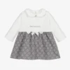 IDO Mini Baby Girls Ivory & Grey Dress -Deals Mirth Garb Store ido baby girls ivory grey dress 413822 b65e94d4cb014bcbf6f82490ef6fb71bd7a69cc6