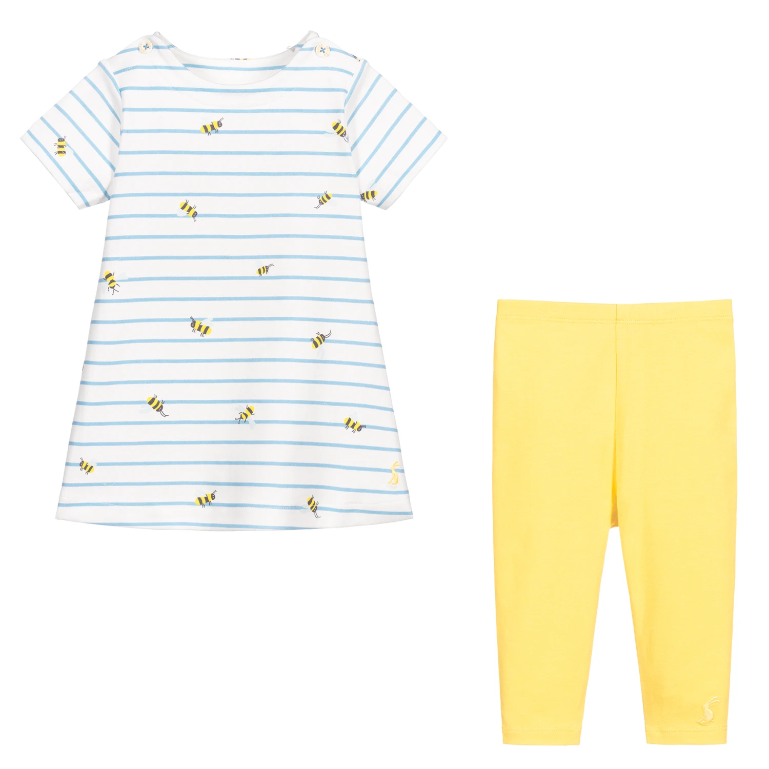 Joules Baby Dress & Leggings Set 4 Joules Baby Dress & Leggings Set - Image 2