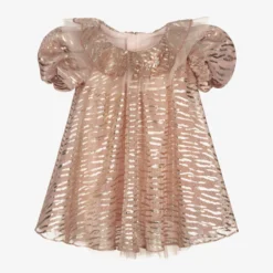Junona Baby Girls Pink Shimmer Dress