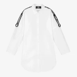 KARL LAGERFELD KIDS Teen Girls White Logo Shirt Dress -Deals Mirth Garb Store karl lagerfeld kids teen girls white logo shirt dress 505004 9feed23999672cba1236a3ca54e4a5232ba20507