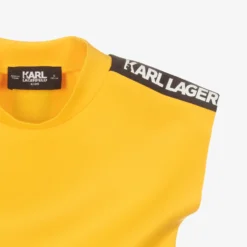 KARL LAGERFELD KIDS Teen Girls Yellow Jersey Logo Dress -Deals Mirth Garb Store karl lagerfeld kids teen girls yellow jersey logo dress 505017 e06257fa0a6d670c26f613315f6f195db392b3ea
