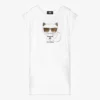 KARL LAGERFELD KIDS Teen White Choupette Dress -Deals Mirth Garb Store karl lagerfeld kids teen white choupette dress 439378 fc6e2ca9638c6514e36ea5f37861d137b5ef7d1f