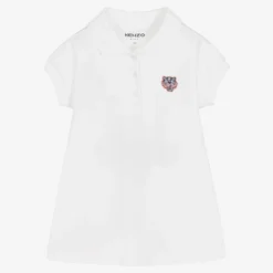 KENZO KIDS Baby Girls White Tiger Polo Dress