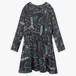 KENZO KIDS Teen Girls Grey Logo Dress -Deals Mirth Garb Store kenzo kids teen girls grey logo dress 470375 c661534aa0711eba3492b994b395d6679246cdb6