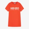 KENZO KIDS Teen Girls Orange Cotton Logo Dress -Deals Mirth Garb Store kenzo kids teen girls orange cotton logo dress 502309 5c2af9377b3a69238e5cbede8e6785b83dc51632