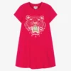 KENZO KIDS Teen Girls Pink Cotton Tiger Dress -Deals Mirth Garb Store kenzo kids teen girls pink cotton tiger dress 502283 2c28e2666e2d8978e52e505fe1d73aee4e5b0464