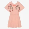 KENZO KIDS Teen Girls Pink Multi-Iconics Logo Dress -Deals Mirth Garb Store kenzo kids teen girls pink multi iconics logo dress 502239 bf25619098704a214482af60d4c2467cd82629b2