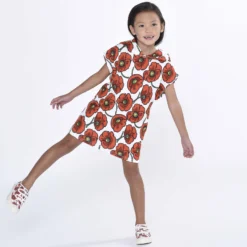 KENZO KIDS Teen Girls Red Cotton Poppy Logo Dress -Deals Mirth Garb Store kenzo kids teen girls red cotton poppy logo dress 500426 ff18bf699c8ca659deee86a325e198a79834db7f outfit