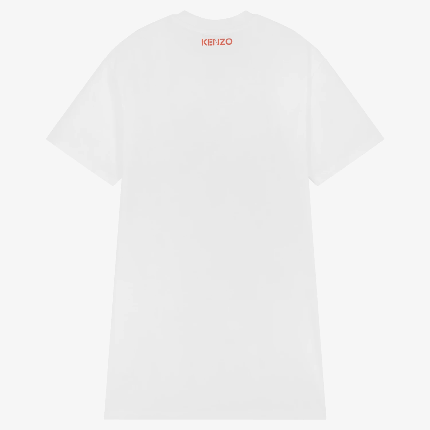 KENZO KIDS Teen Girls White Cotton Graphic Dress 4 KENZO KIDS Teen Girls White Cotton Graphic Dress - Image 2
