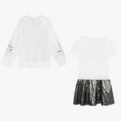KENZO KIDS Teen Girls White Dress Set -Deals Mirth Garb Store kenzo kids teen girls white dress set 470737 b9b1cde04c69ca47290951ed6b093d5b181c5c94