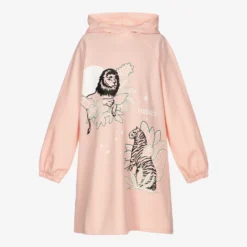 KENZO KIDS Teen Pink Tiger Hoodie Dress