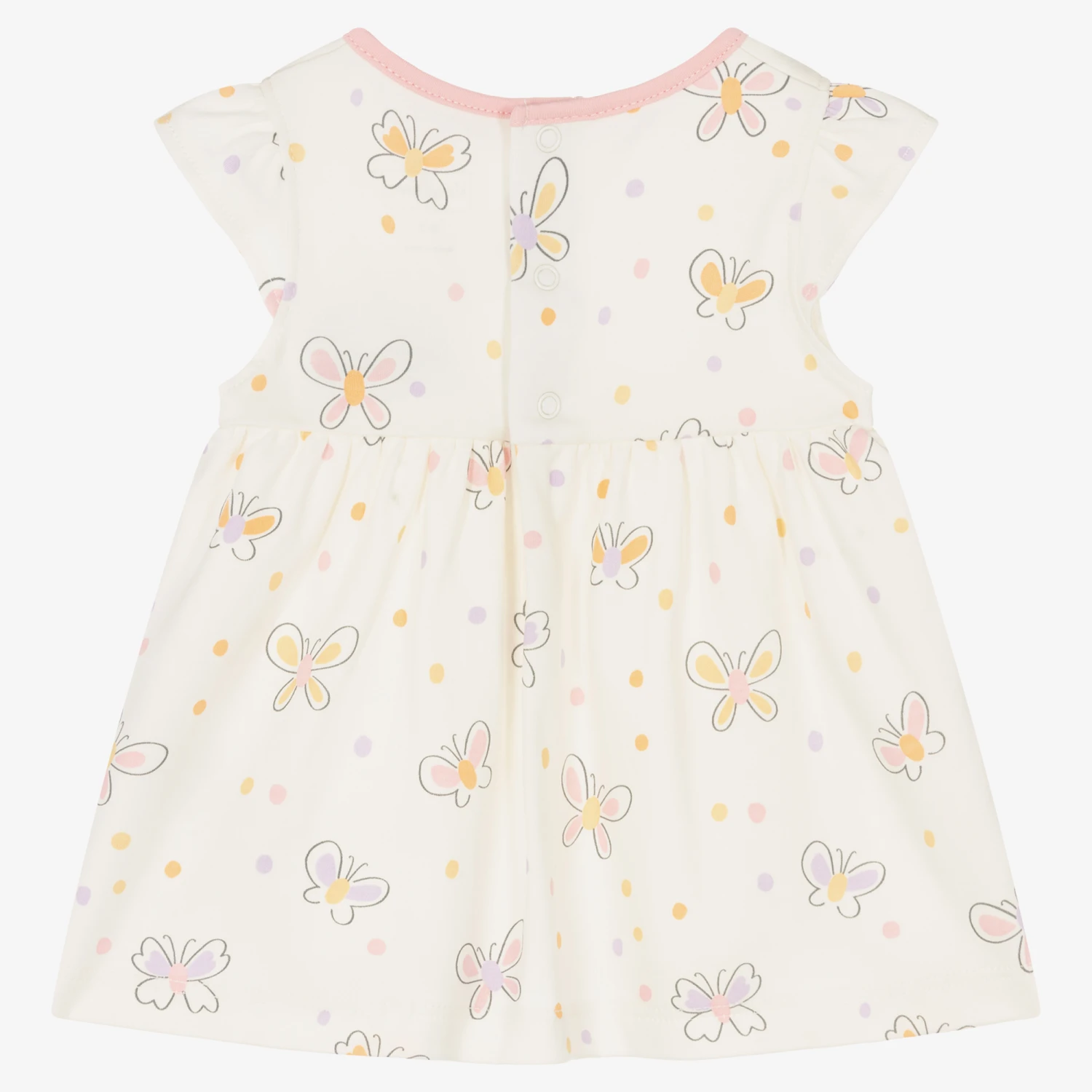Kissy Kissy Baby Girls Ivory Butterfly Bliss Dress 4 Kissy Kissy Baby Girls Ivory Butterfly Bliss Dress - Image 2