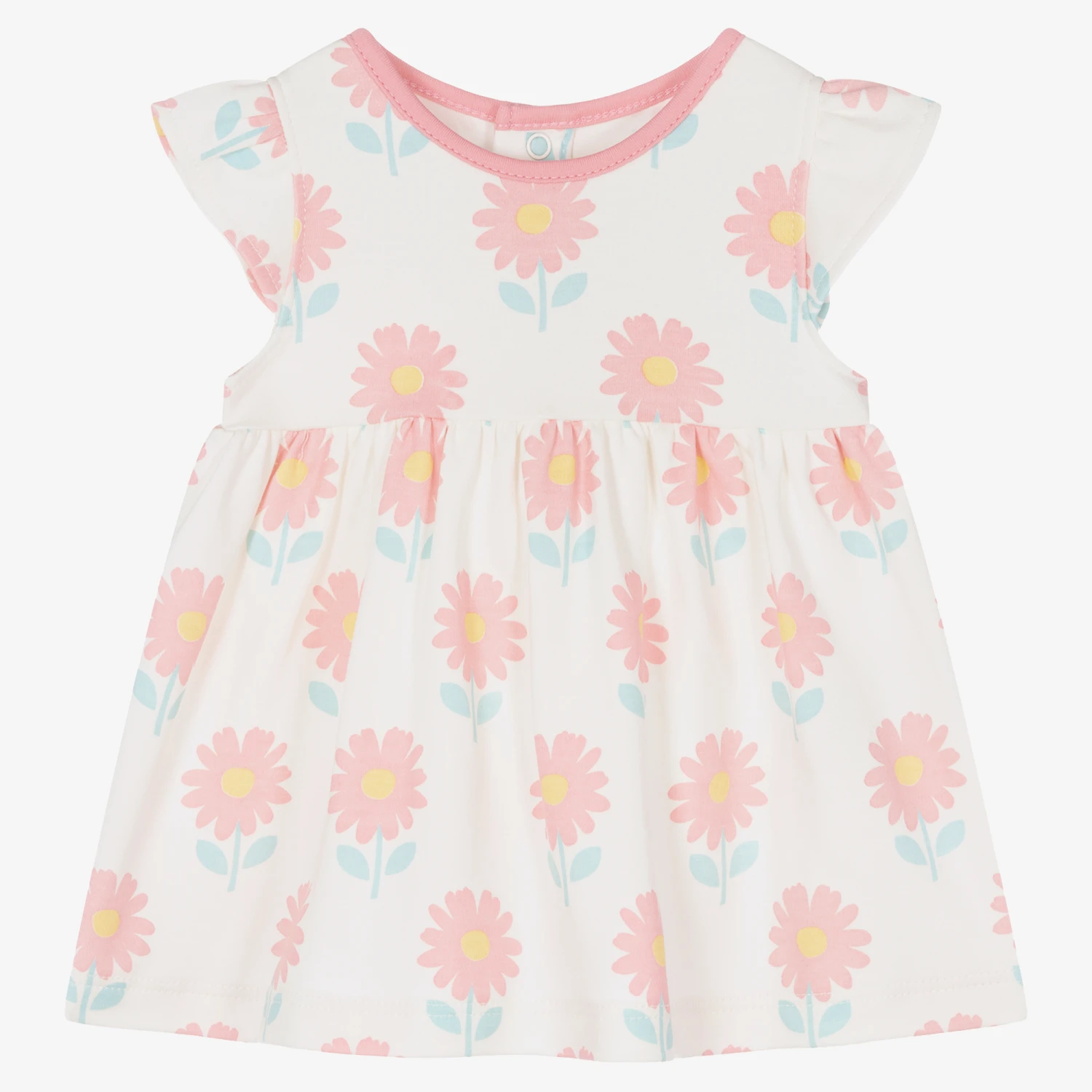 Kissy Kissy Baby Girls Ivory Cotton Daisy Chain Dress 3 Kissy Kissy Baby Girls Ivory Cotton Daisy Chain Dress