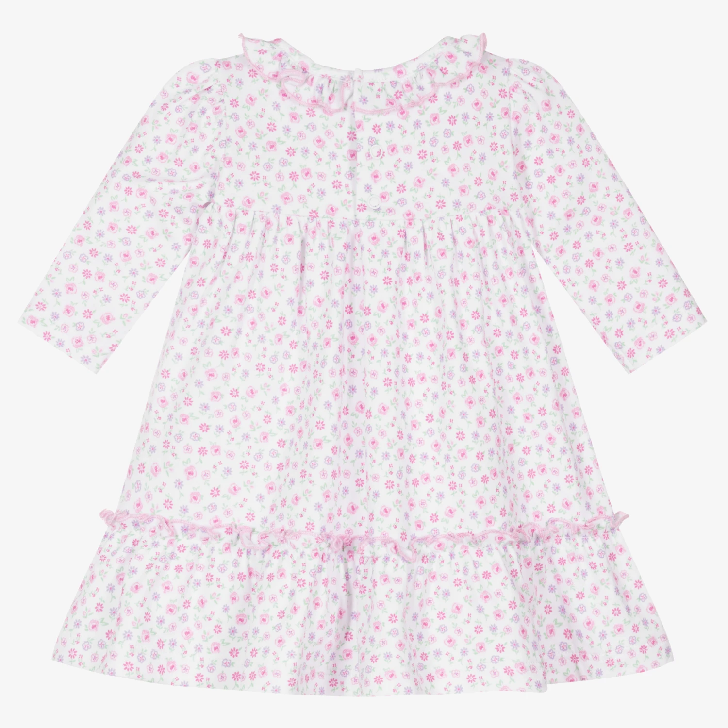 Kissy Kissy Baby Girls White Blossom Dress 4 Kissy Kissy Baby Girls White Blossom Dress - Image 2