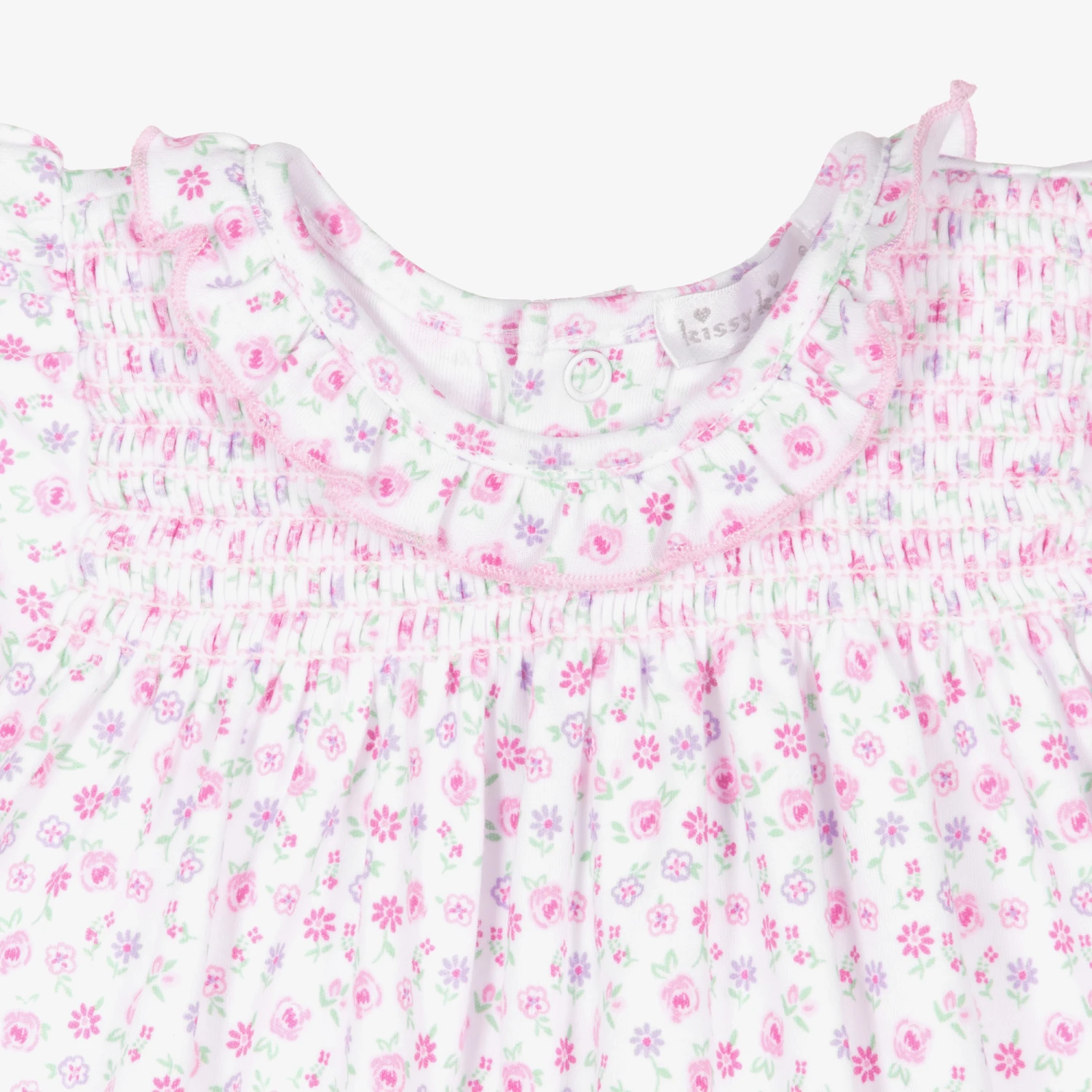 Kissy Kissy Baby Girls White Blossom Dress 6 Kissy Kissy Baby Girls White Blossom Dress - Image 4