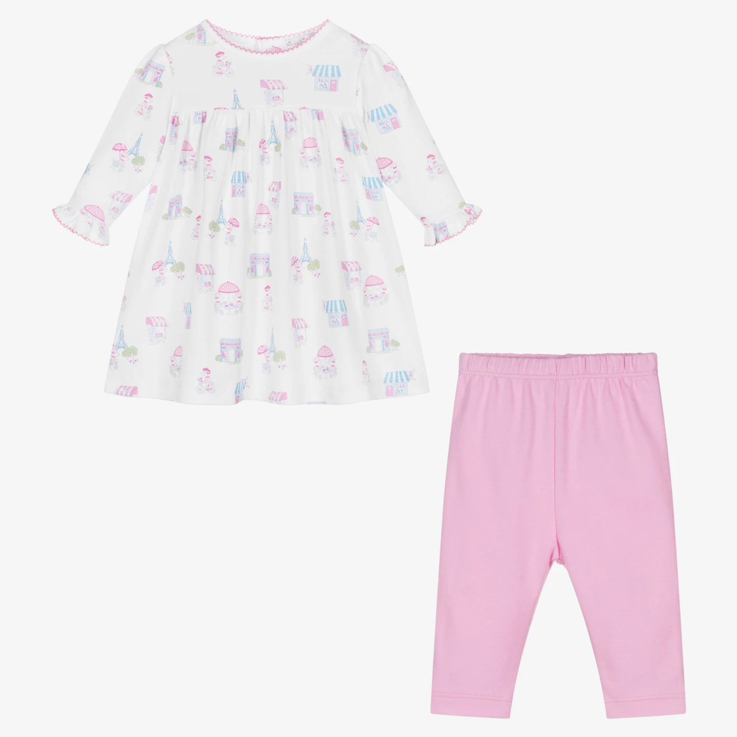 Kissy Kissy Baby Girls White Paris Dress Set 4 Kissy Kissy Baby Girls White Paris Dress Set - Image 2