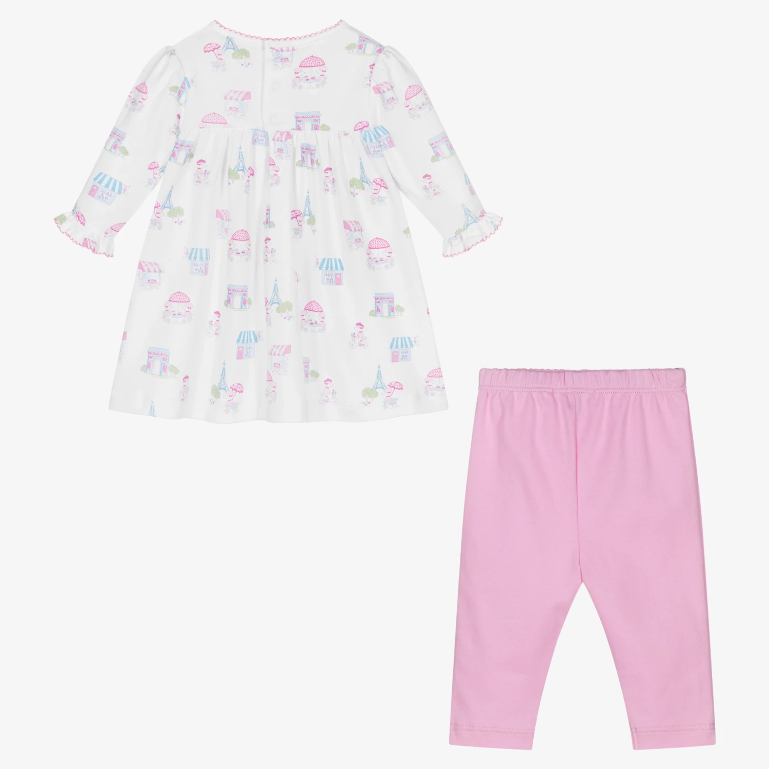 Kissy Kissy Baby Girls White Paris Dress Set 5 Kissy Kissy Baby Girls White Paris Dress Set - Image 3