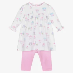 Kissy Kissy Baby Girls White Paris Dress Set