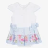 Lapin House Baby Girls White & Blue Cotton Dress -Deals Mirth Garb Store lapin house baby girls white blue cotton dress 491978 8be35667cd44cf875563f49dc3b156326ba7c4c5