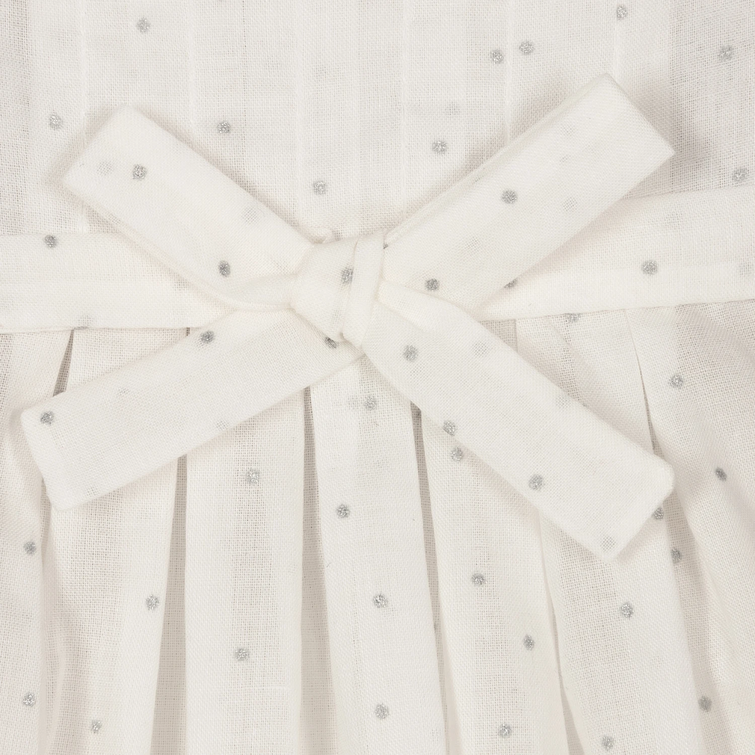 Laranjinha Baby Girls Grey Sparkle Dress 5 Laranjinha Baby Girls Grey Sparkle Dress - Image 3