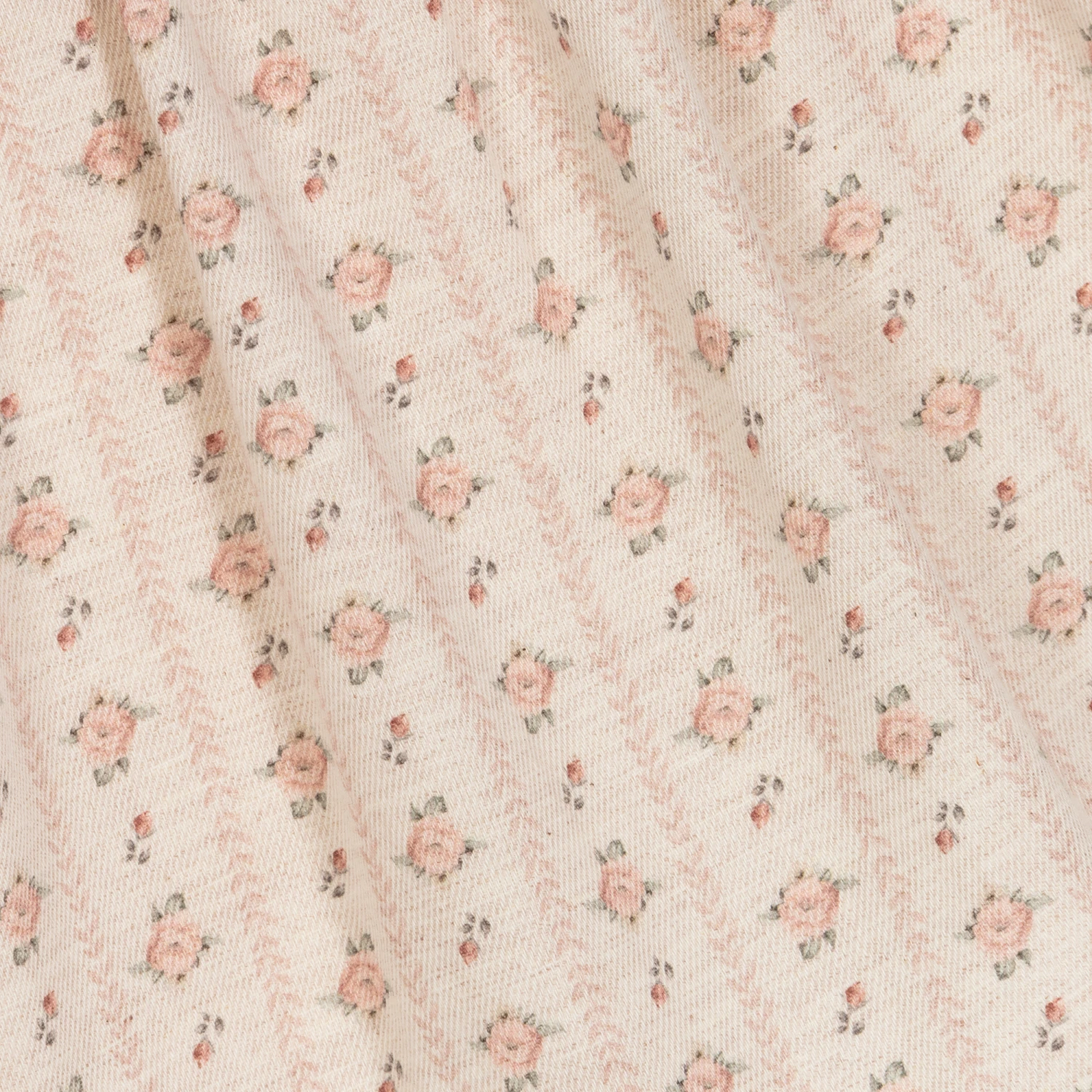 Laranjinha Beige Floral Cotton Baby Dress 6 Laranjinha Beige Floral Cotton Baby Dress - Image 4