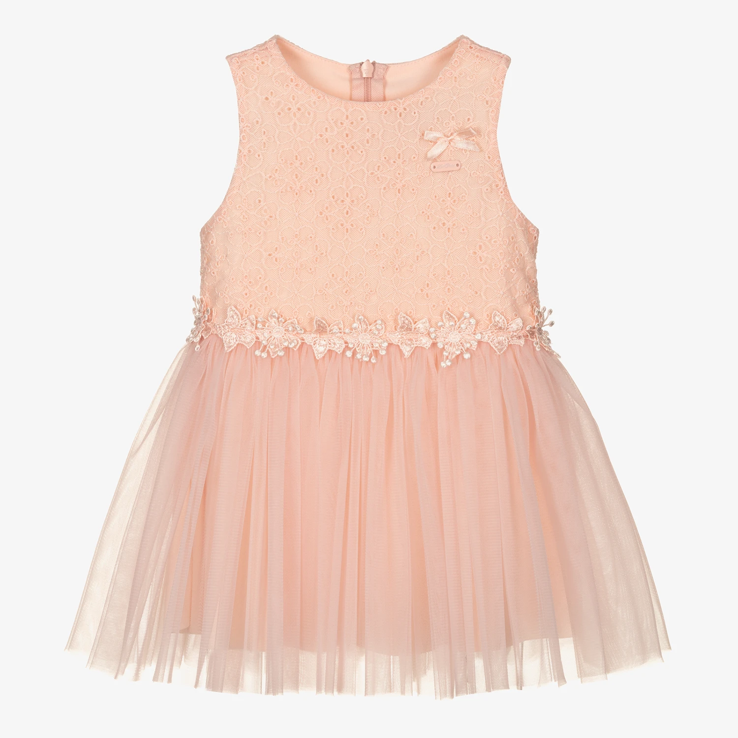Le Chic Baby Girls Pink Tulle Dress 3 Le Chic Baby Girls Pink Tulle Dress