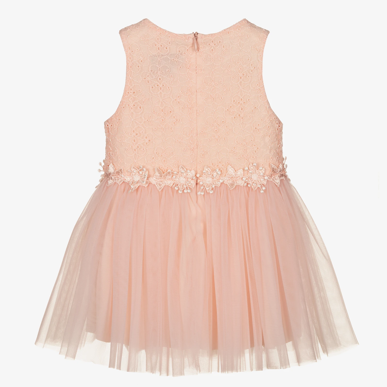 Le Chic Baby Girls Pink Tulle Dress 4 Le Chic Baby Girls Pink Tulle Dress - Image 2