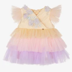 Le Mu Baby Girls Pastel Tulle Dress
