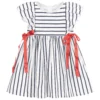 Magnolia Baby Baby Girls Blue Striped Dress