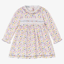 Magnolia Baby Baby Girls White Smocked Dress