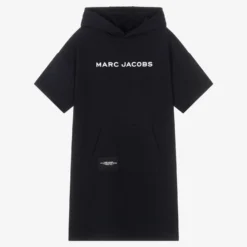 MARC JACOBS Teen Girls Navy Blue Hoodie Dress