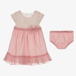 Mayoral Baby Girls Beige & Pink Tulle Dress -Deals Mirth Garb Store mayoral baby girls beige pink tulle dress 496065 a8d32de05250424a6cf59ef79fc38c4386204f4b