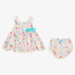 Mayoral Baby Girls Blue & Pink Cotton Floral Dress -Deals Mirth Garb Store mayoral baby girls blue pink cotton floral dress 495913 4d8e3e27b3e72e614e8a165fc2dfa690a393504c