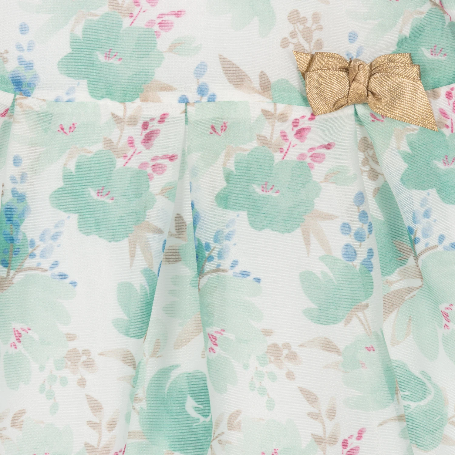 Mayoral Baby Girls Green Floral Organza Dress 6 Mayoral Baby Girls Green Floral Organza Dress - Image 4