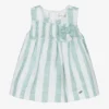 Mayoral Baby Girls Green & White Stripe Linen Dress -Deals Mirth Garb Store mayoral baby girls green white stripe linen dress 495843 15345b9d7a8c7323e4a09b095af5aad27980a6ca