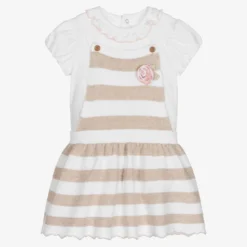Mayoral Newborn Baby Girls Knitted Dress Set