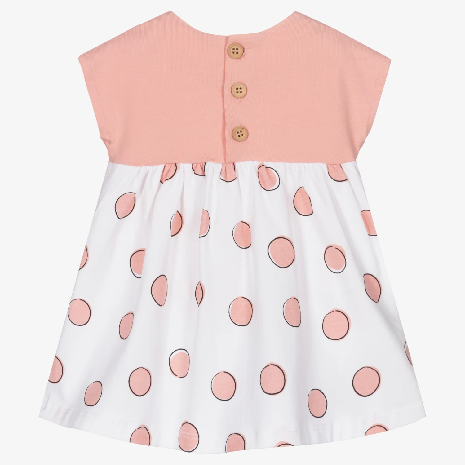 Mayoral Newborn Baby Girls Pink Cat Dress 4 Mayoral Newborn Baby Girls Pink Cat Dress - Image 2