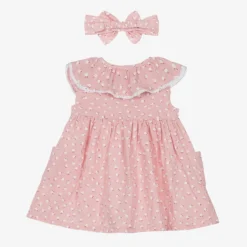 Mayoral Baby Girls Pink Cotton Floral Dress Set -Deals Mirth Garb Store mayoral baby girls pink cotton floral dress set 496038 d3e52dd66591670a5ed999826621c00436e6e941