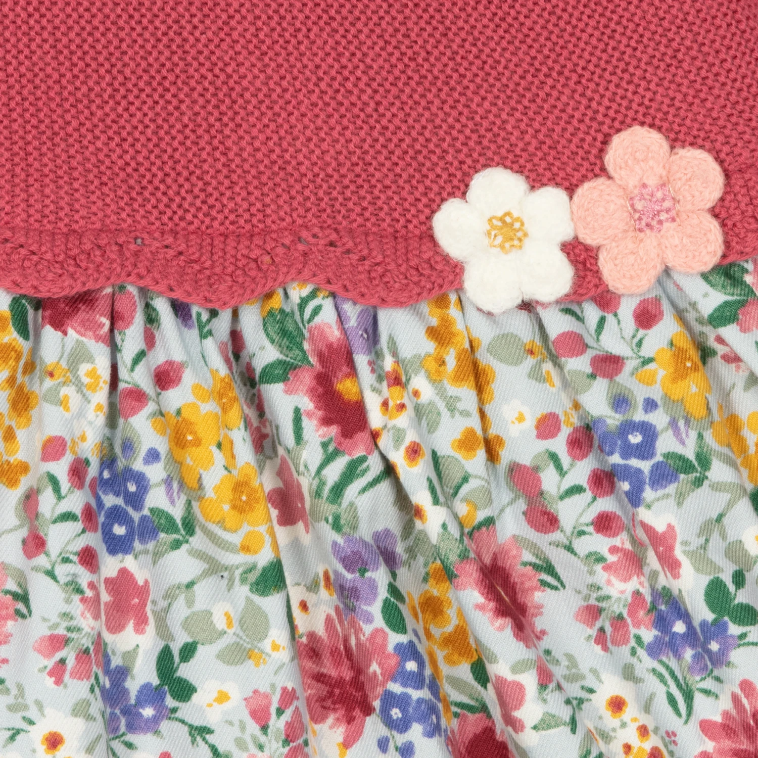 Mayoral Newborn Baby Girls Pink Floral Dress 5 Mayoral Newborn Baby Girls Pink Floral Dress - Image 3