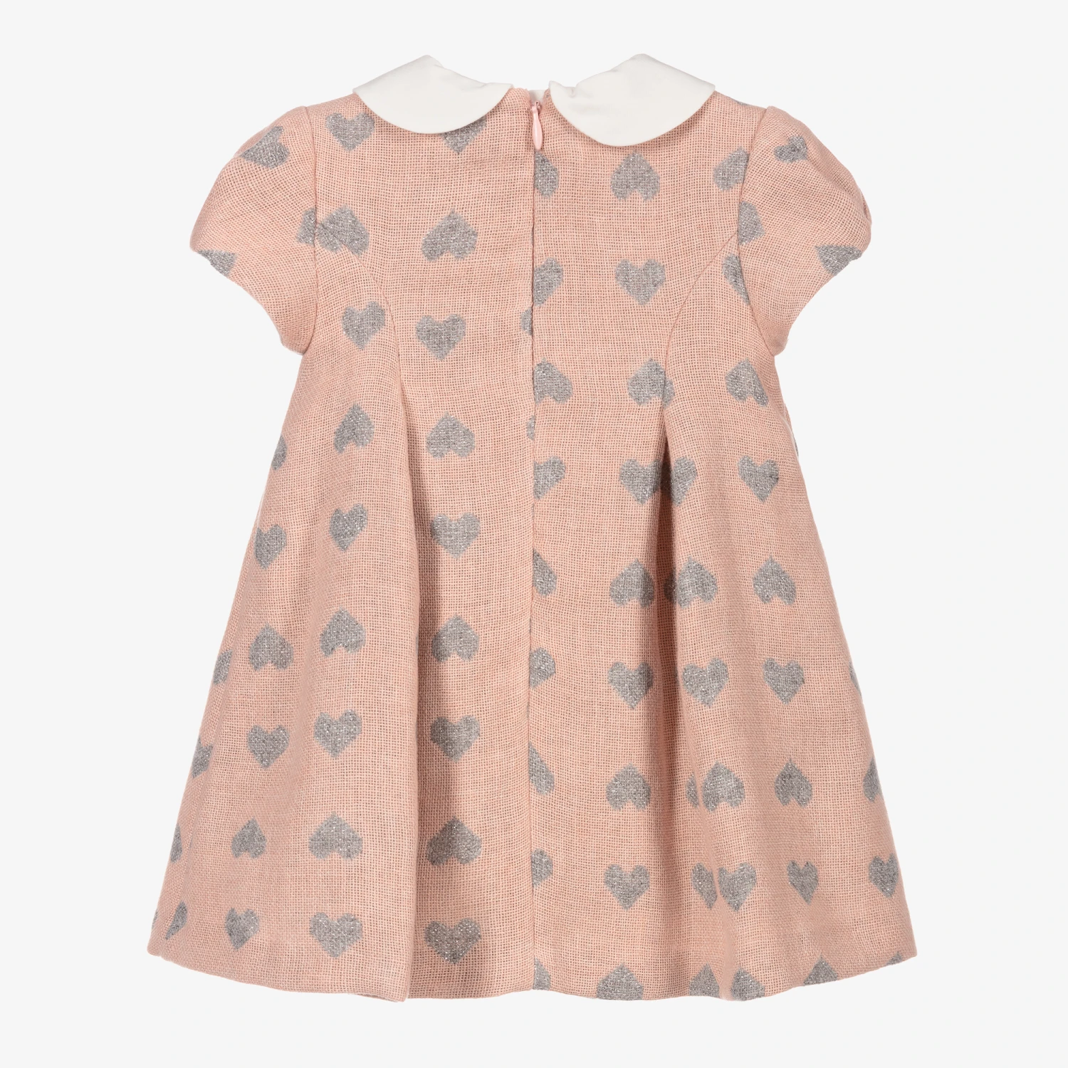 Mayoral Newborn Baby Girls Pink Hearts Dress 4 Mayoral Newborn Baby Girls Pink Hearts Dress - Image 2