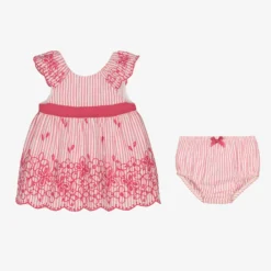 Mayoral Baby Girls Pink Striped Dress -Deals Mirth Garb Store mayoral baby girls pink striped dress 496062 2742e916154e8ee05068ed1782b4ca9a5724d438