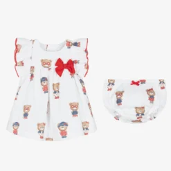 Mayoral Baby Girls White Cotton Teddy Bear Dress -Deals Mirth Garb Store mayoral baby girls white cotton teddy bear dress 496089 61c61625c94029ce7f777143c507ca789ac5916a