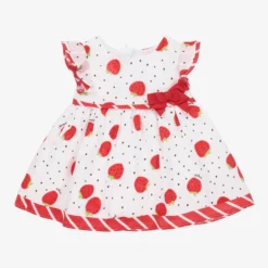 Mayoral Newborn Baby Girls White Dress Set