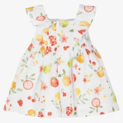 Mayoral Newborn Baby Girls White Fruits Dress -Deals Mirth Garb Store mayoral baby girls white fruits dress 446791 2c1079e1b94680140f664a6abafcfd147c11616d